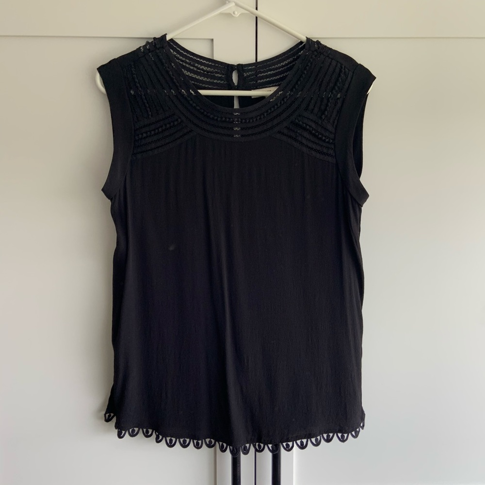 Black Anthropology Tank Top